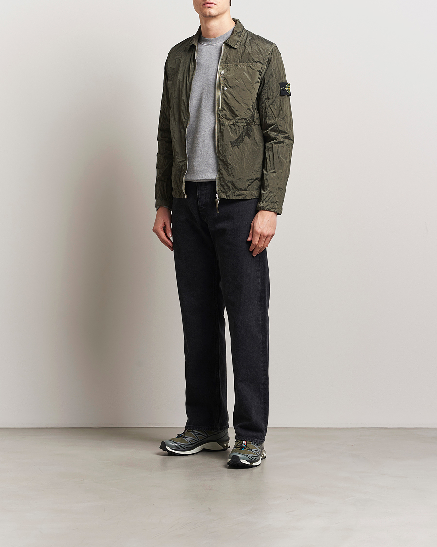 Herren | Hemden | Stone Island | Nylon Metal Zip Overshirt Military Green