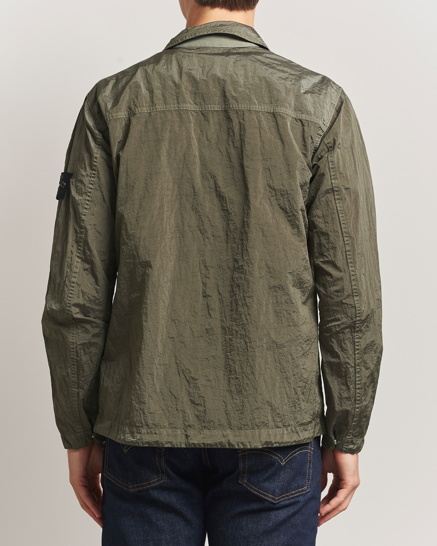 Herren | Hemden | Stone Island | Nylon Metal Zip Overshirt Military Green