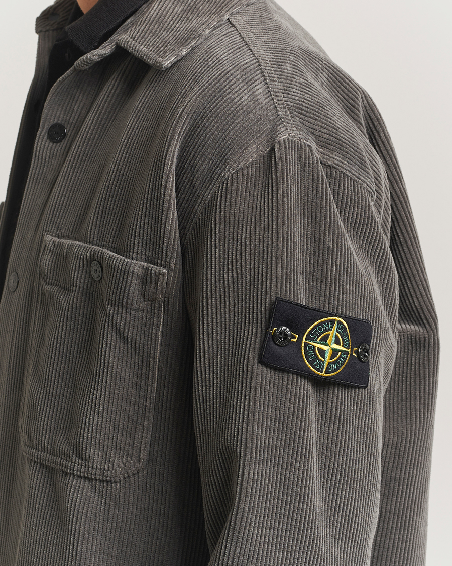 Herren | Hemden | Stone Island | Organic Cotton Cord Overshirt Grey