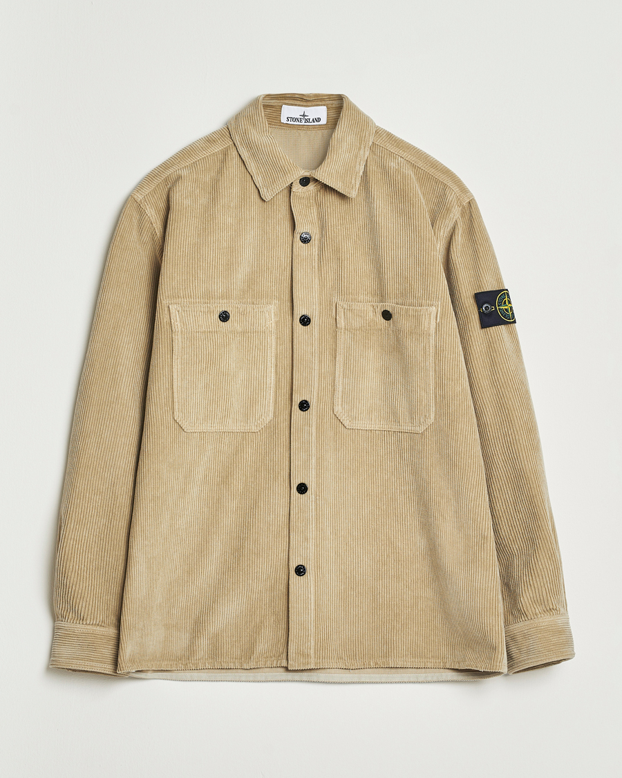 Herren | Hemden | Stone Island | Organic Cotton Cord Overshirt Beige