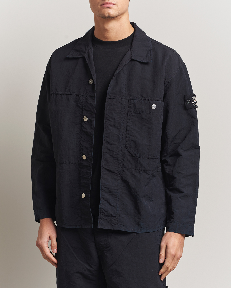 Herren | Hemden | Stone Island | Naslan TC Corrosion Treatment Overshirt Black