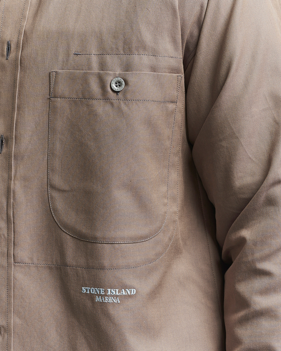 Herren | Hemden | Stone Island | Marina Organic Oxford Cotton Shirt Tobacco