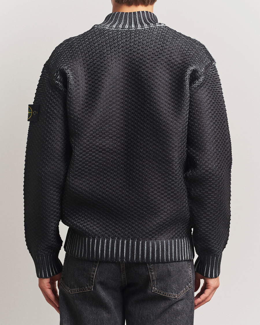 Herren | Pullover | Stone Island | Printed Heavy Zip Cardigan Pearl Grey
