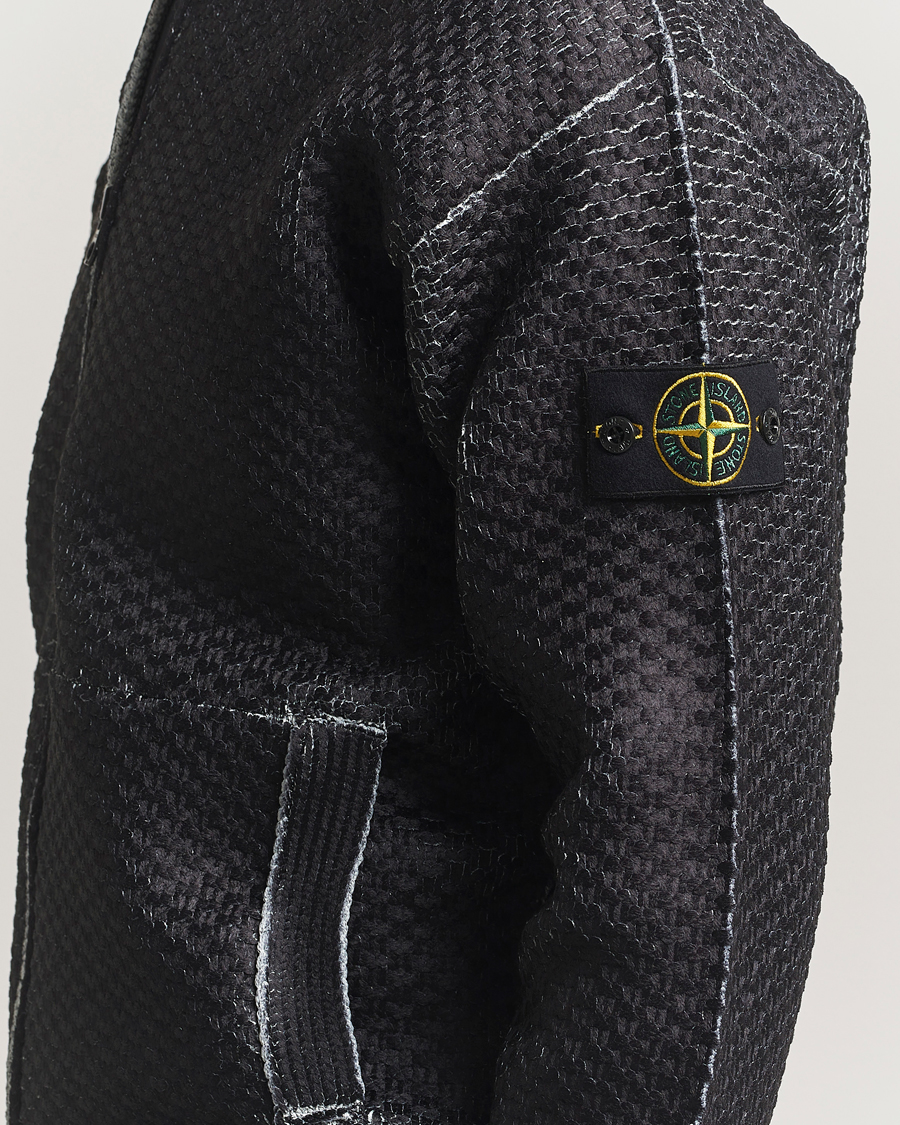 Herren | Pullover | Stone Island | Printed Heavy Zip Cardigan Pearl Grey