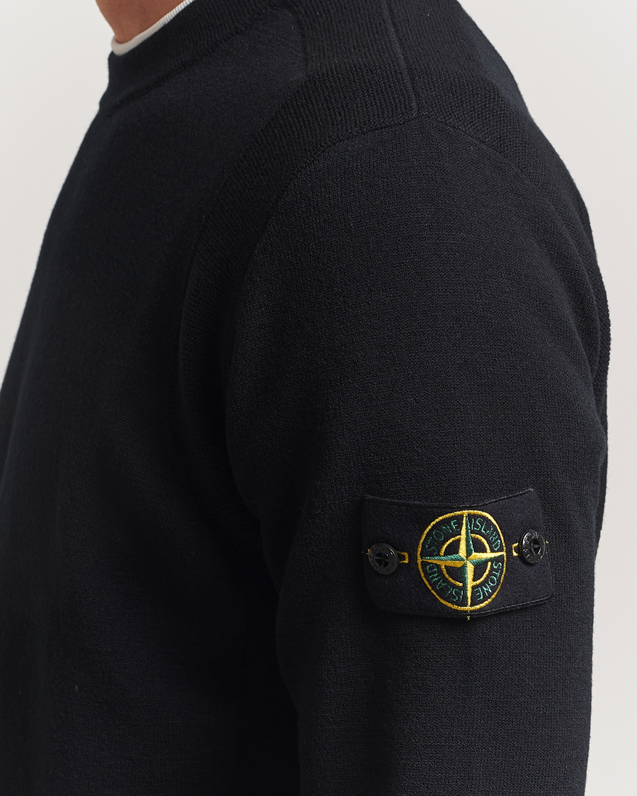Herren | Pullover | Stone Island | Stretch Wool Knitted Jumper Black