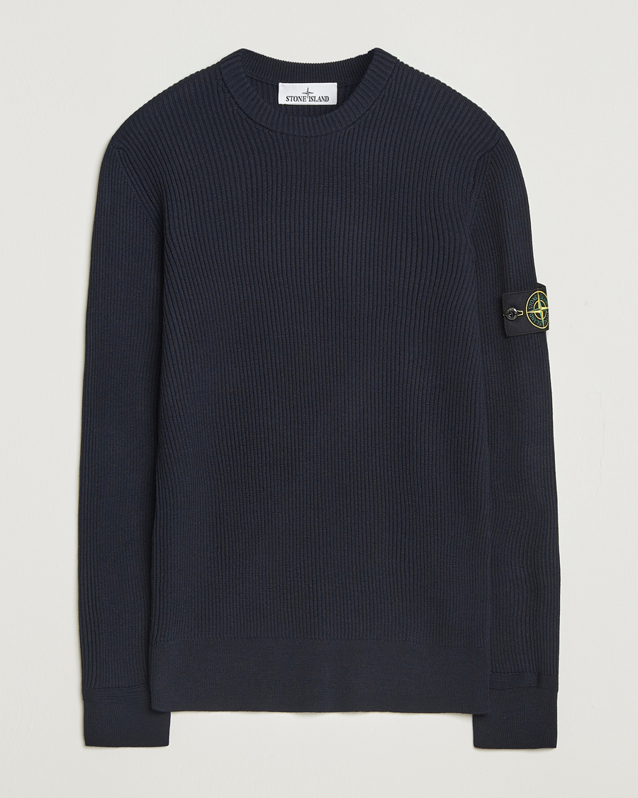 Herren | Pullover | Stone Island | Full Rib Crewneck Navy