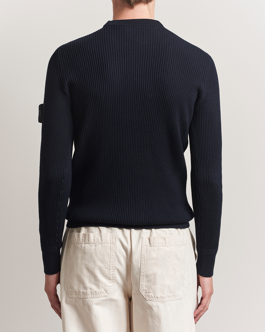 Herren | Pullover | Stone Island | Full Rib Crewneck Navy