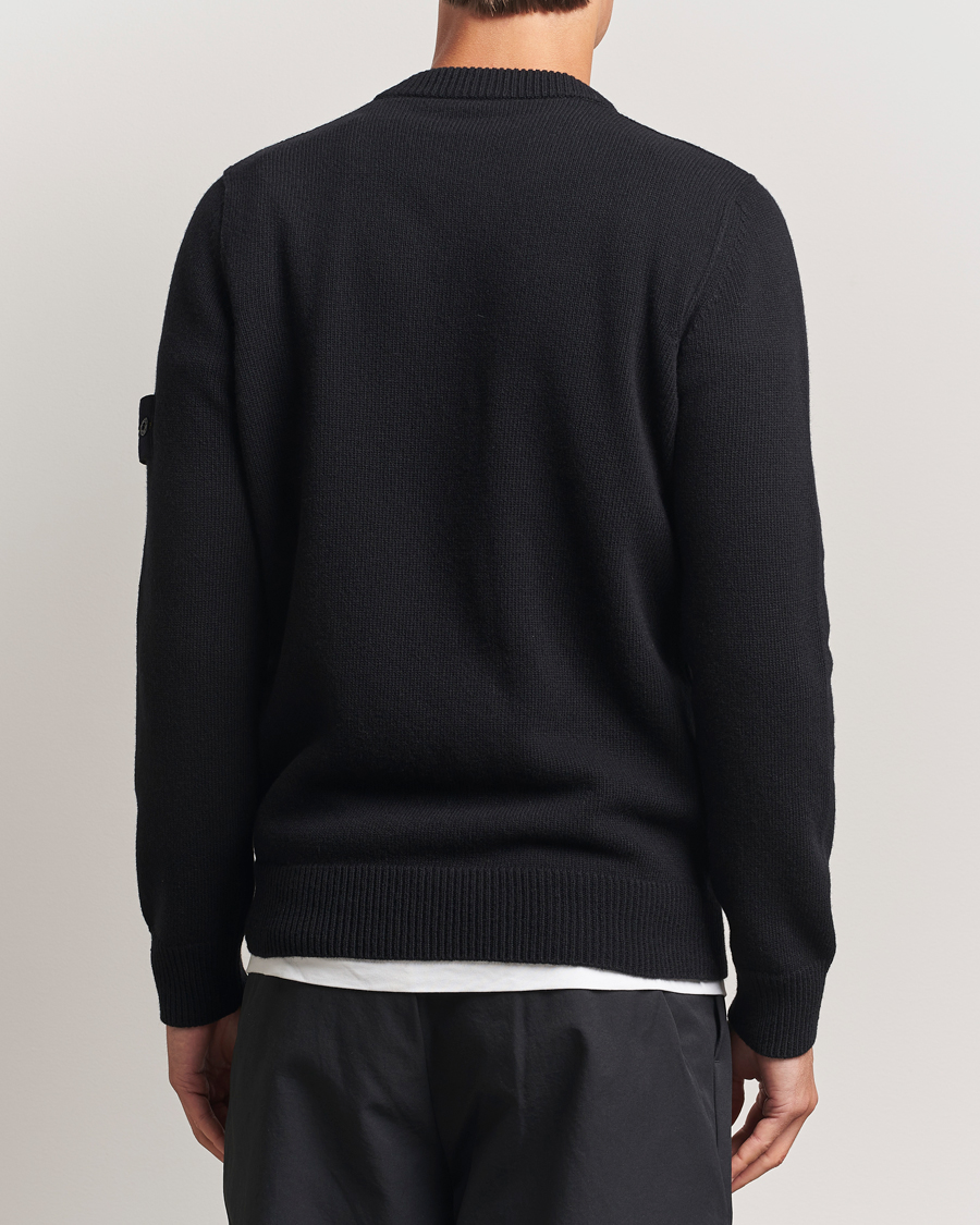 Herren | Pullover | Stone Island | Knitted Lambswool V-Neck Black