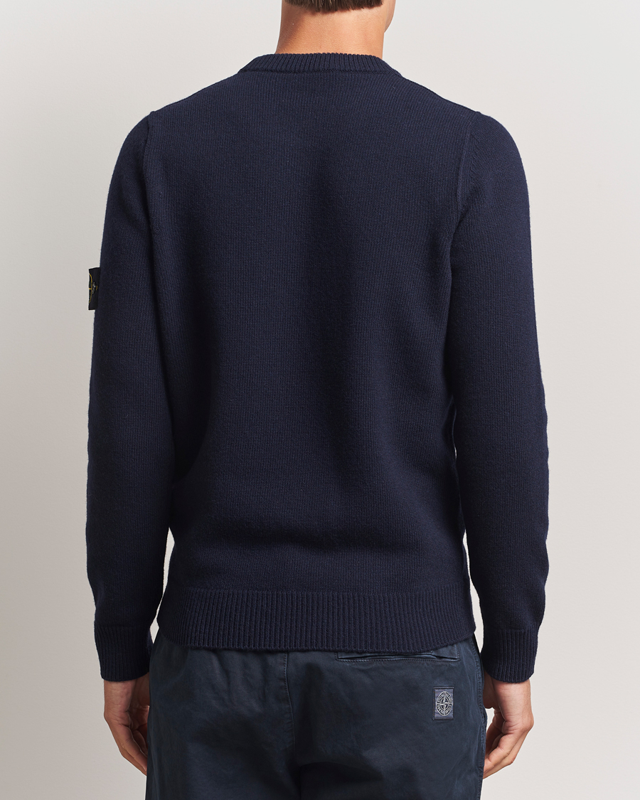 Herren | Pullover | Stone Island | Knitted Lambswool Crew Neck Navy