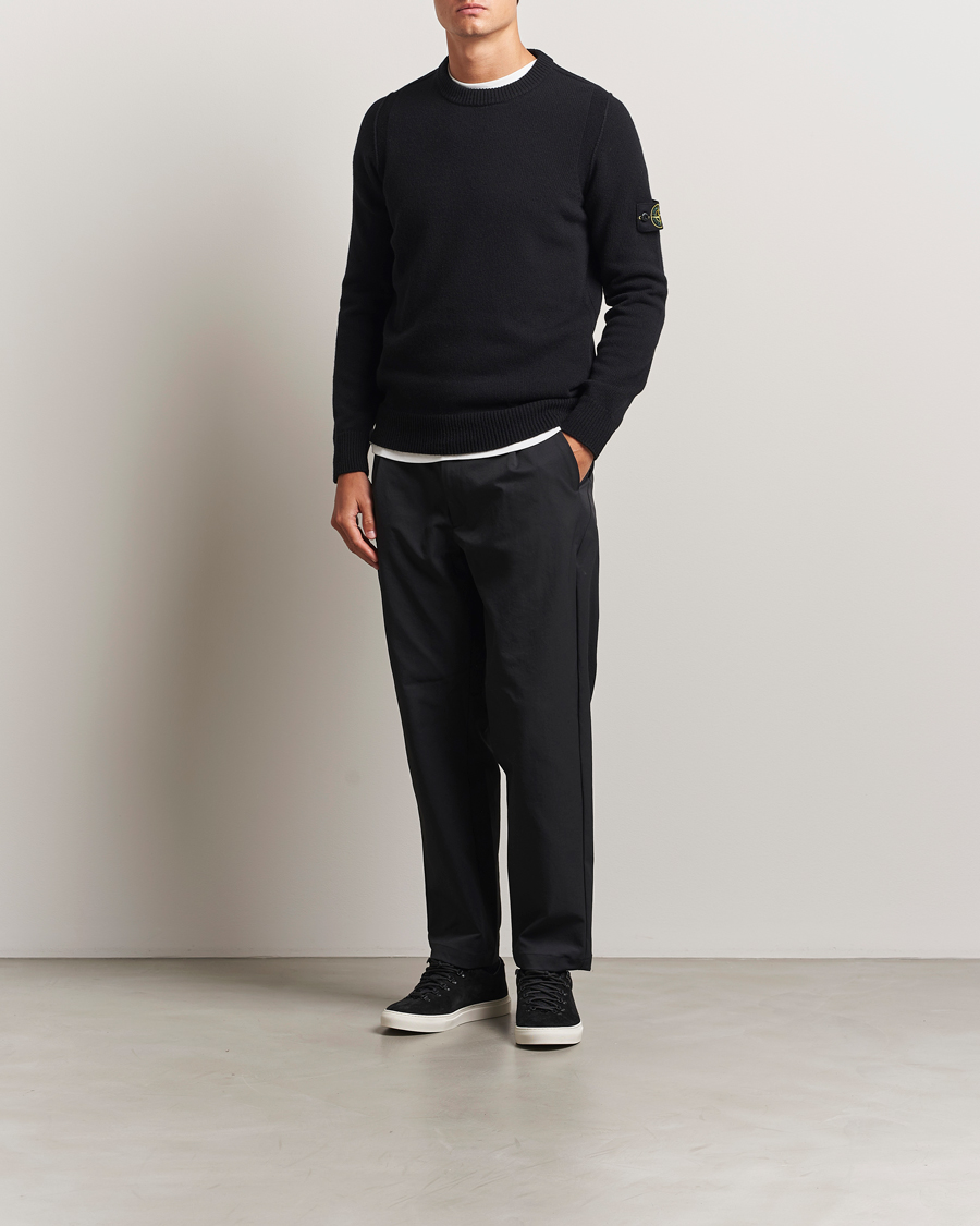 Herren | Pullover | Stone Island | Knitted Lambswool Crew Neck Black