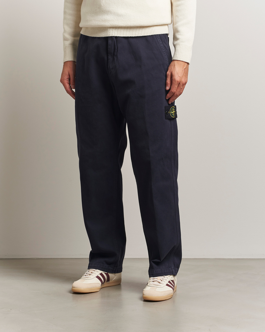 Herren | Hosen | Stone Island | Panama Cotton Old Effect Trousers Ink