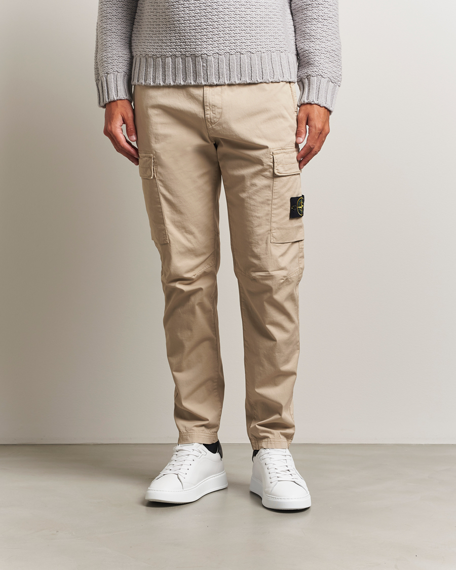 Herren | Hosen | Stone Island | Supima Cotton Stretch Cargo Trousers Desert