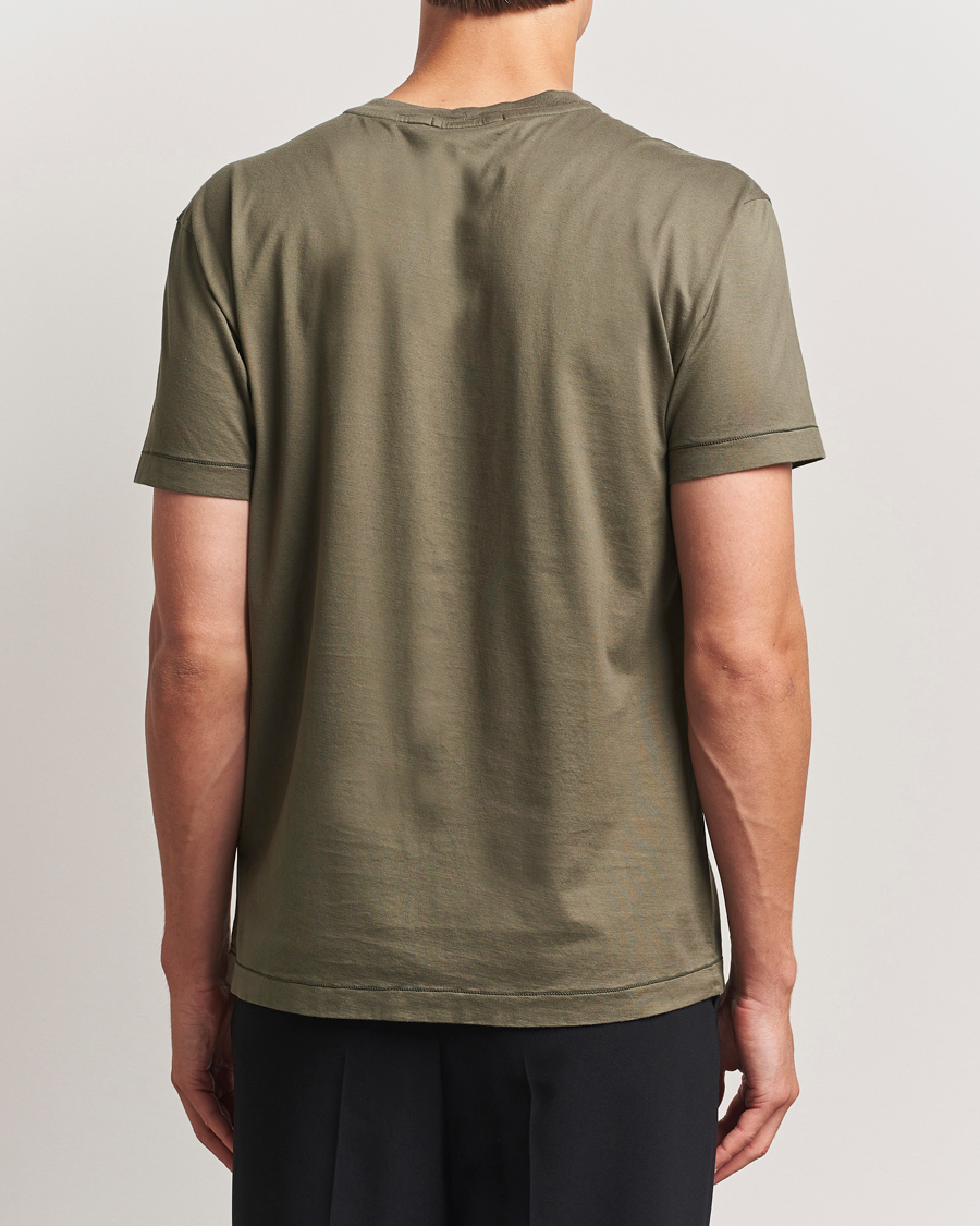Herren | T-Shirts | Stone Island | Garment Dyed Cotton Jersey T-Shirt Military Green