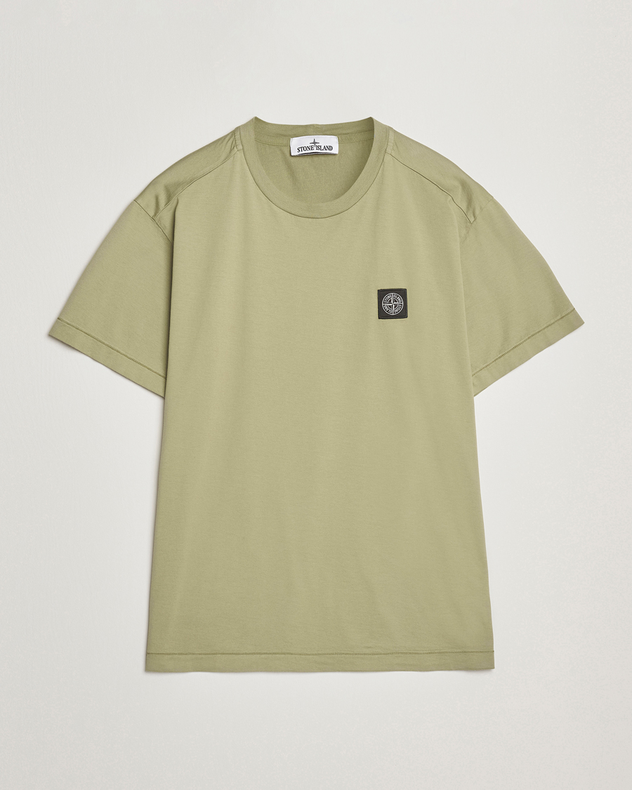 Herren | T-Shirts | Stone Island | Garment Dyed Cotton Jersey T-Shirt Sage