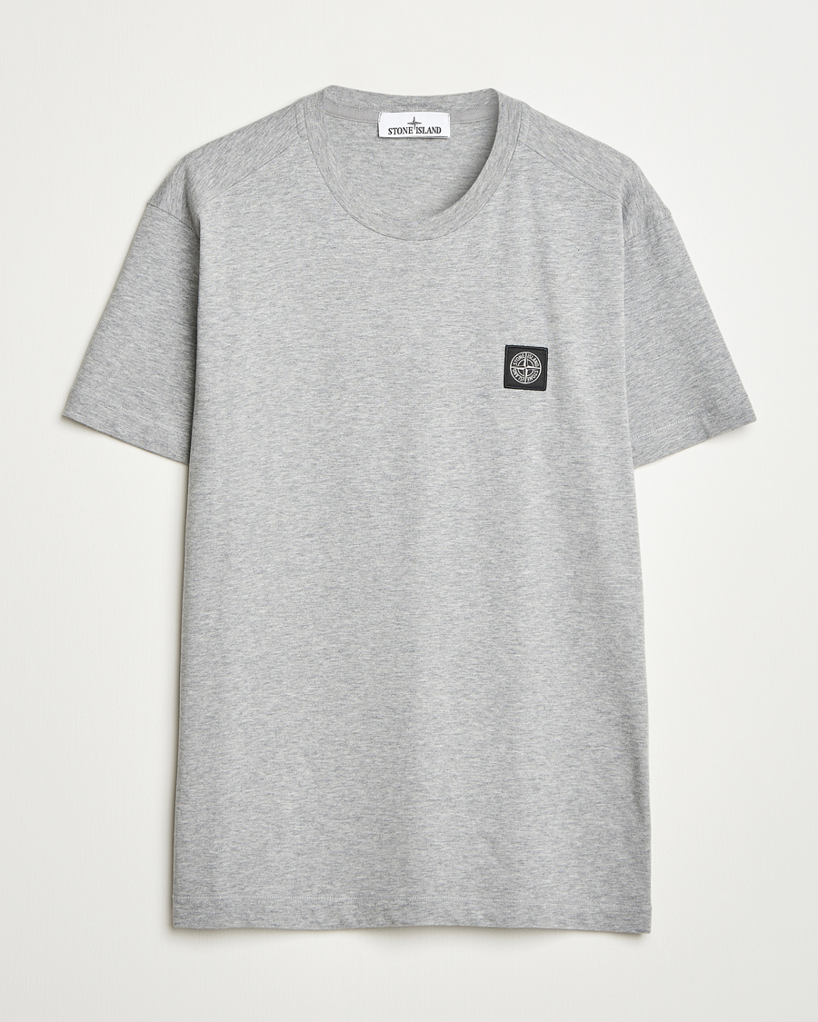 Herren | T-Shirts | Stone Island | Garment Dyed Cotton Jersey T-Shirt Grey Melange