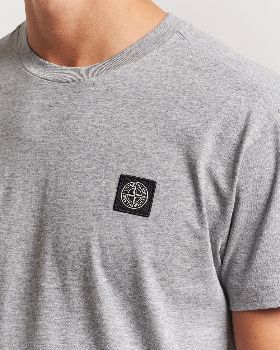 Herren | T-Shirts | Stone Island | Garment Dyed Cotton Jersey T-Shirt Grey Melange