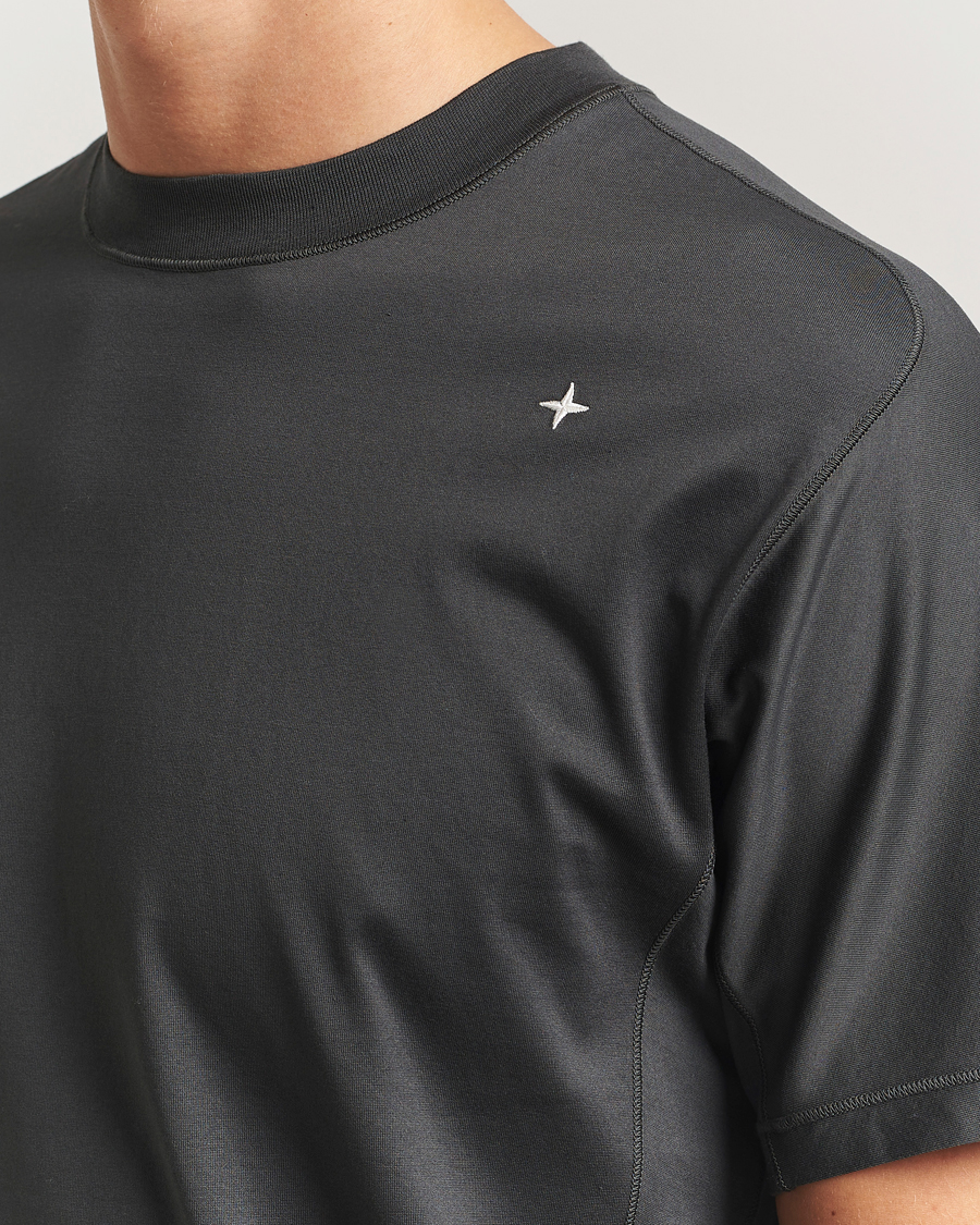 Herren | T-Shirts | Stone Island | Stellina Mercerized Cotton T-Shirt Lead Grey