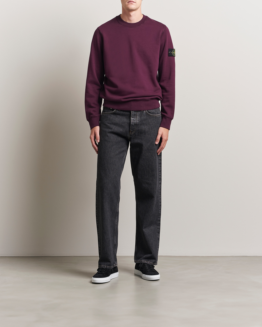 Herren | Pullover | Stone Island | Garment Dyed Fleece Sweatshirt Amaranth