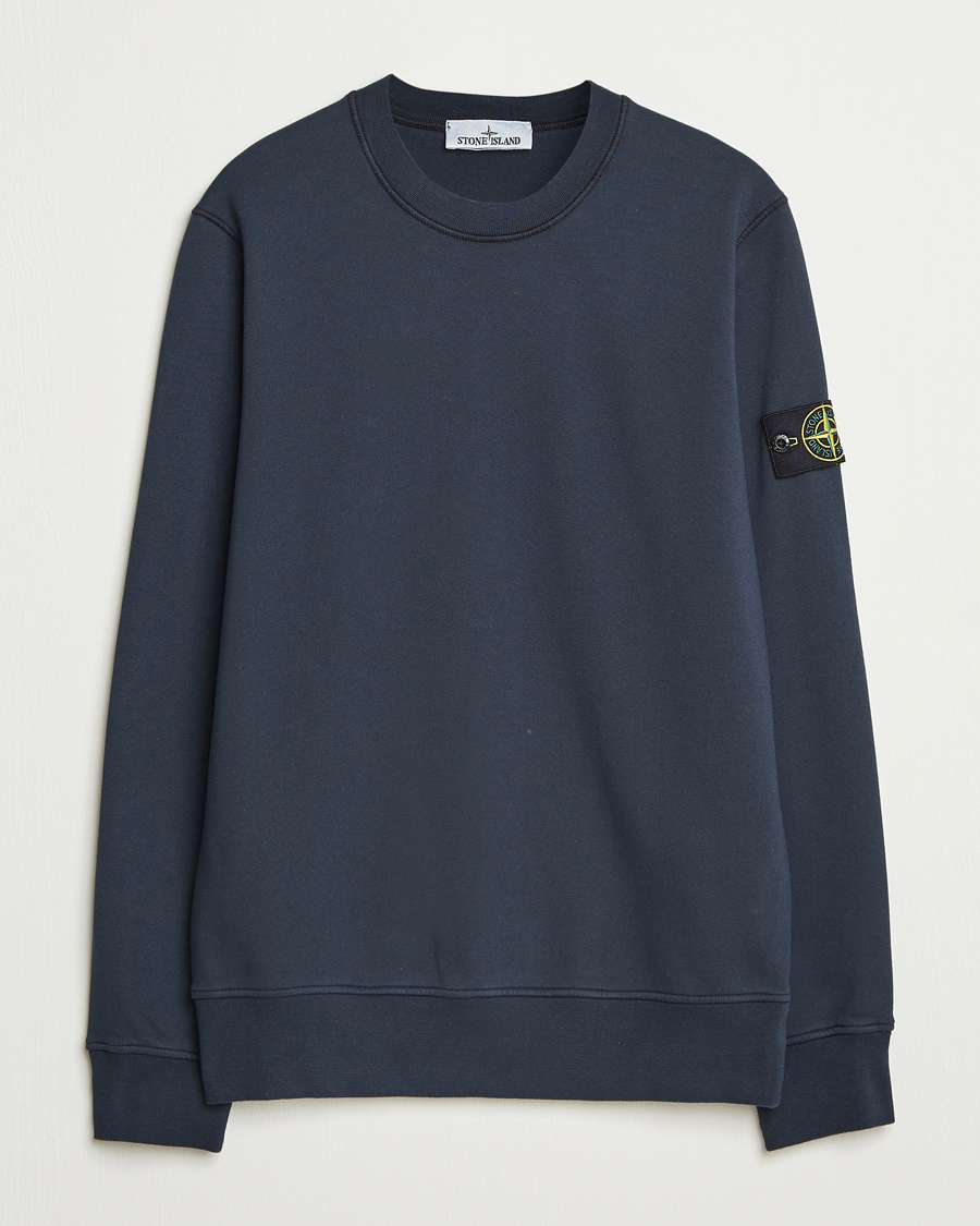 Herren | Pullover | Stone Island | Garment Dyed Fleece Sweatshirt Navy
