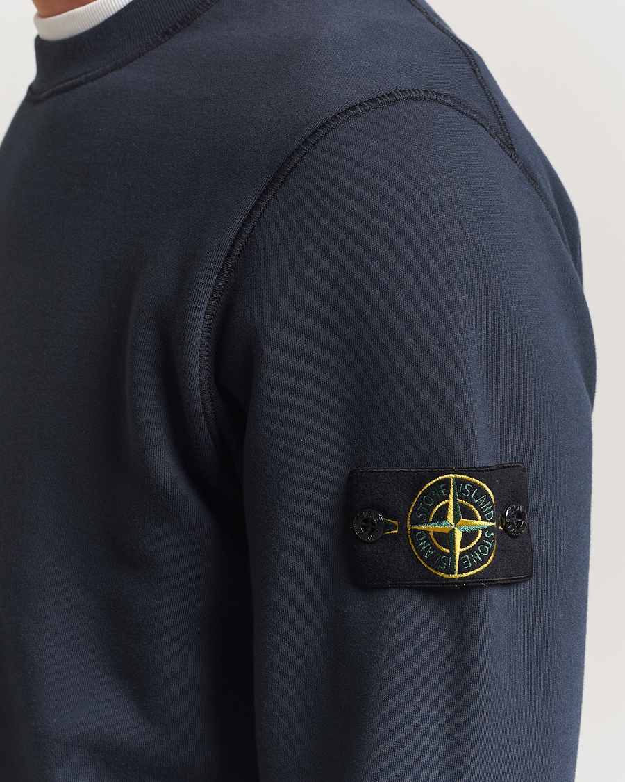 Herren | Pullover | Stone Island | Garment Dyed Fleece Sweatshirt Navy
