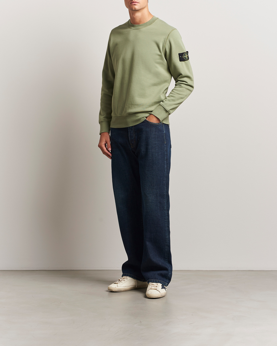 Herren | Pullover | Stone Island | Garment Dyed Fleece Sweatshirt Sage
