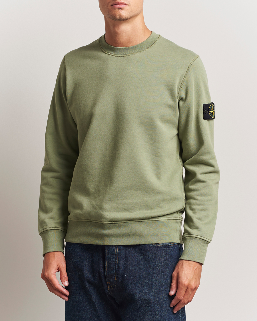 Herren | Pullover | Stone Island | Garment Dyed Fleece Sweatshirt Sage