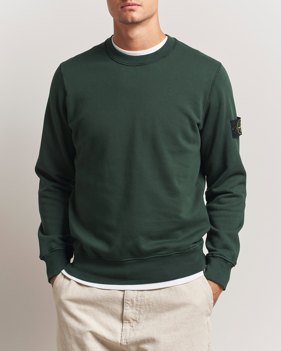 Herren | Pullover | Stone Island | Garment Dyed Fleece Sweatshirt Juniper