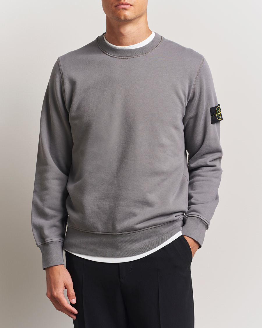 Herren | Pullover | Stone Island | Garment Dyed Fleece Sweatshirt Cement