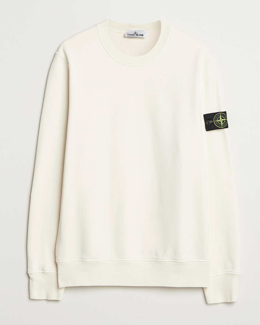 Herren | Pullover | Stone Island | Garment Dyed Fleece Sweatshirt Ivory