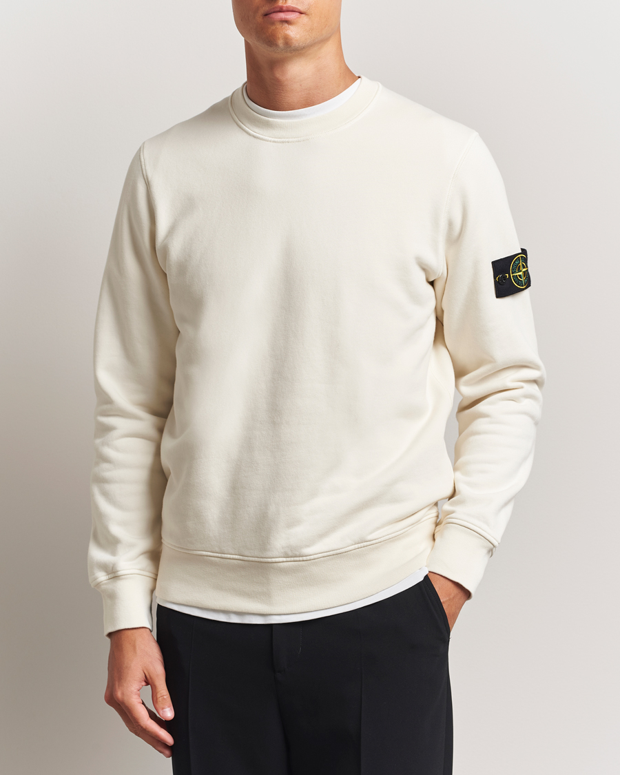 Herren | Pullover | Stone Island | Garment Dyed Fleece Sweatshirt Ivory