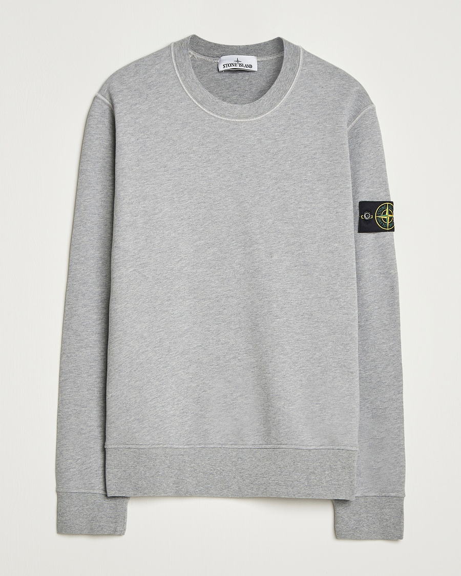 Herren | Pullover | Stone Island | Garment Dyed Fleece Sweatshirt Grey Melange