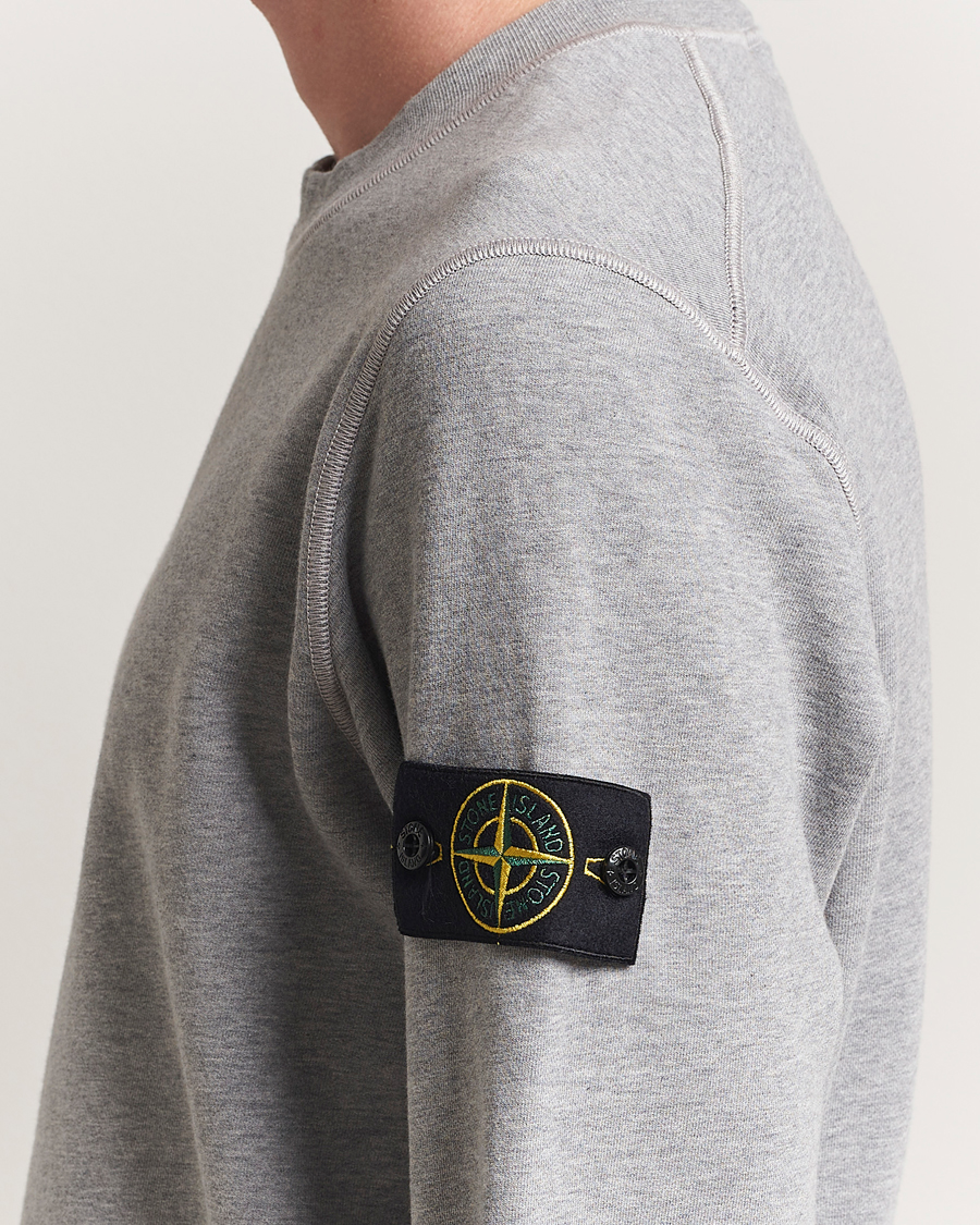 Herren | Pullover | Stone Island | Garment Dyed Fleece Sweatshirt Grey Melange