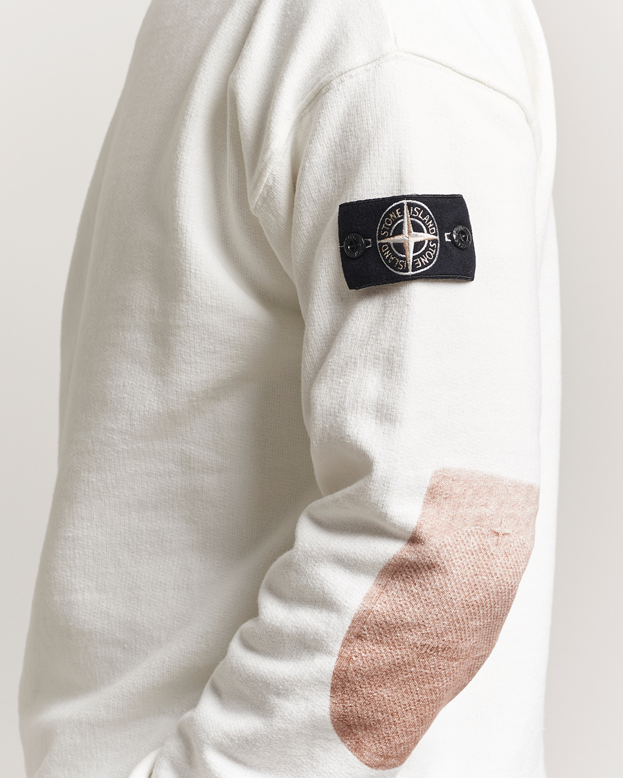 Herren | Pullover | Stone Island | RAW Knitted Cotton Crew Neck Natural