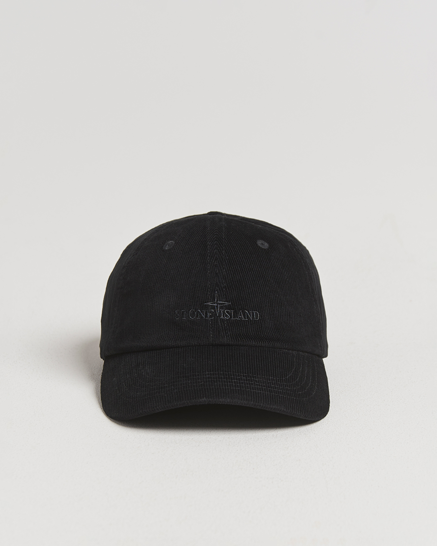 Herren | Hüte & Mützen | Stone Island | Micro Cord Cotton Cap Black