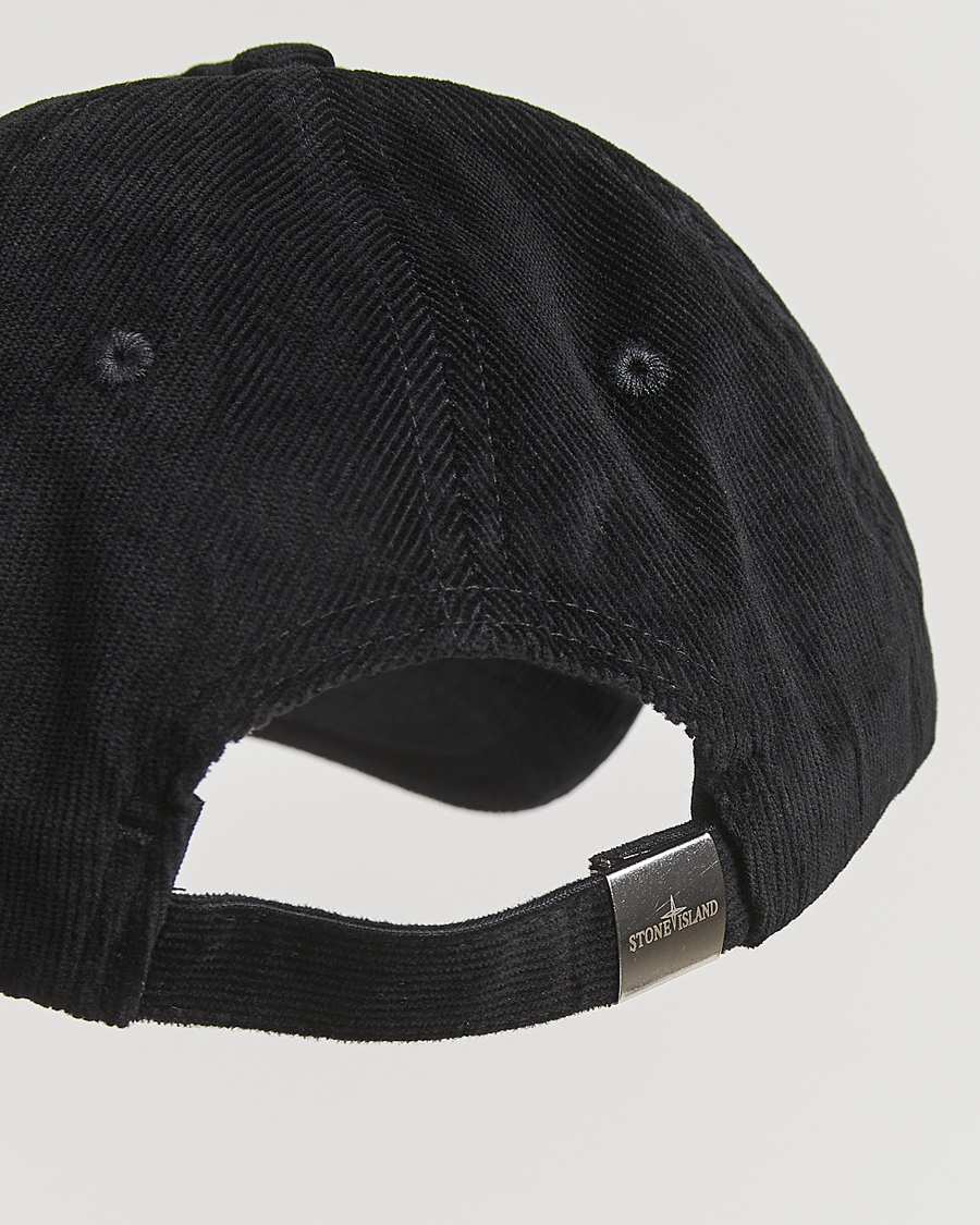 Herren | Hüte & Mützen | Stone Island | Micro Cord Cotton Cap Black
