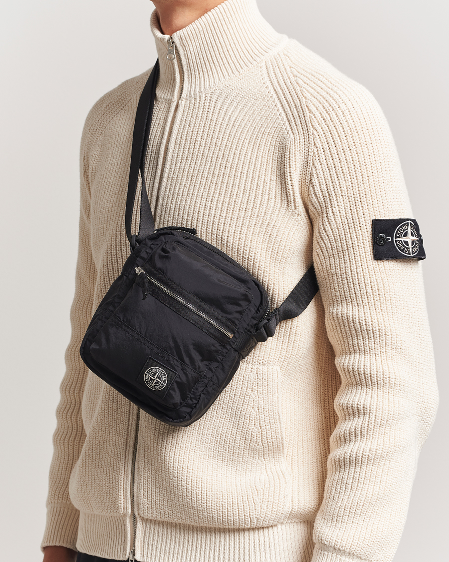 Herren | Taschen | Stone Island | Nylon Metal Shoulder Pouch Black