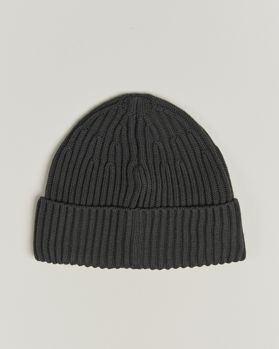 Herren | Mützen | Stone Island | Full Rib Wool Beanie Lead Grey