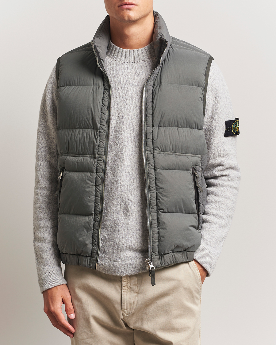 Herren | Westen | Stone Island | Seamless Tunnel Nylon Down Vest Cement