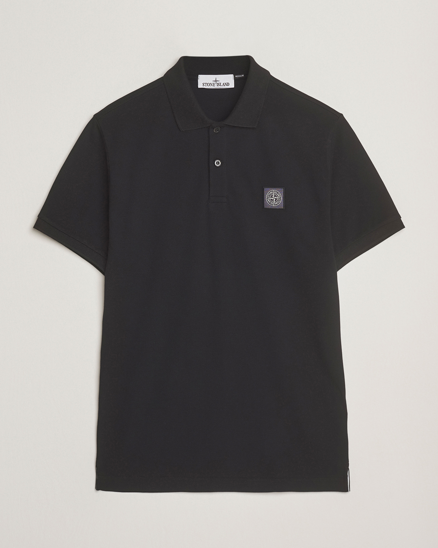Herren | Poloshirts | Stone Island | Organic Cotton Pique Polo Black