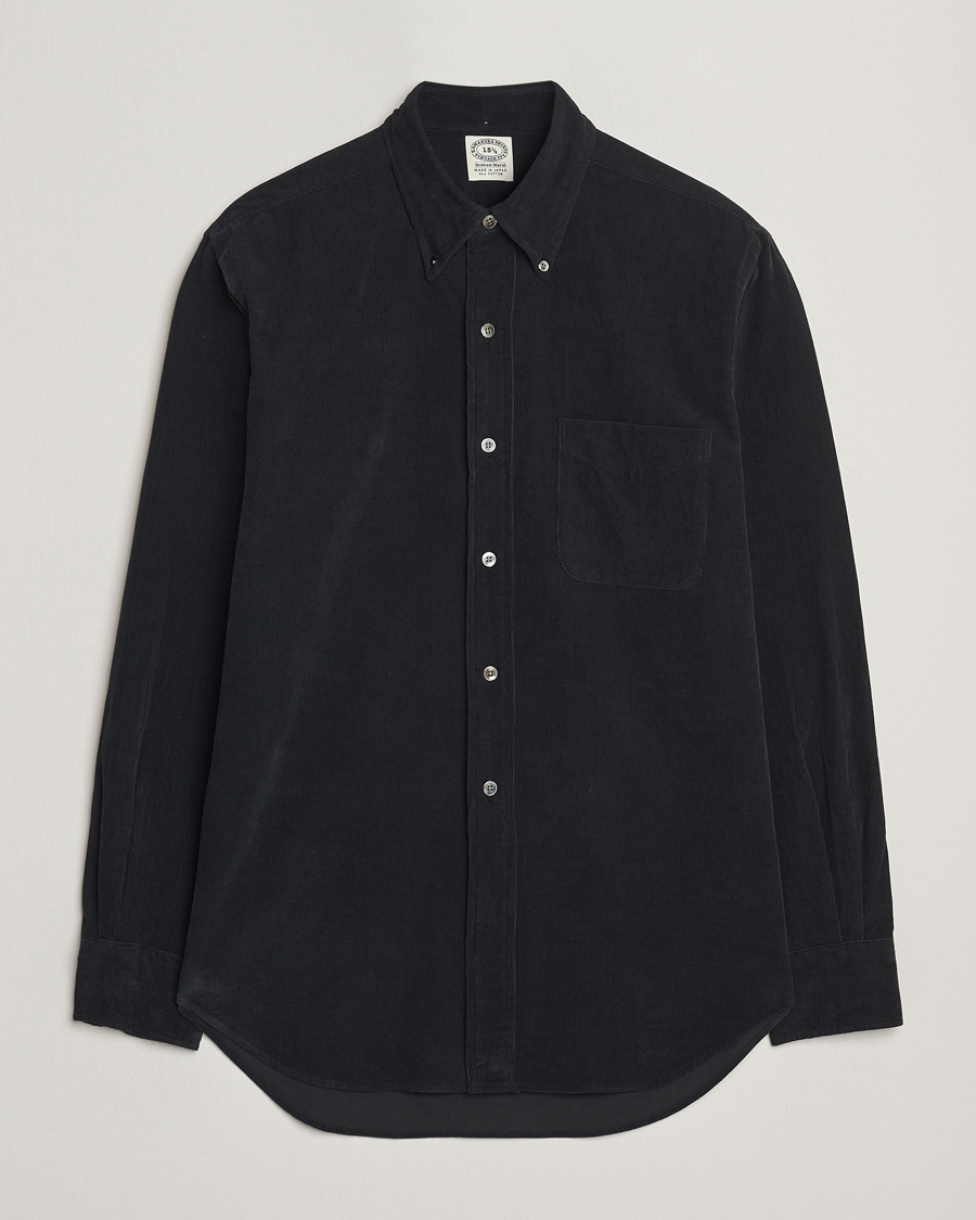 Herren | Hemden | Kamakura Shirts | Vintage Ivy Needle Cord Shirt Black