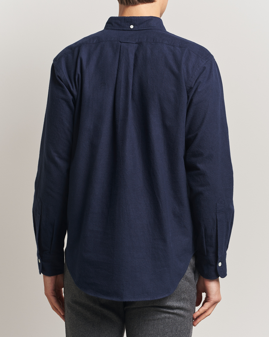 Herren | Hemden | Kamakura Shirts | Vintage Ivy Oxford Popover Shirt Navy