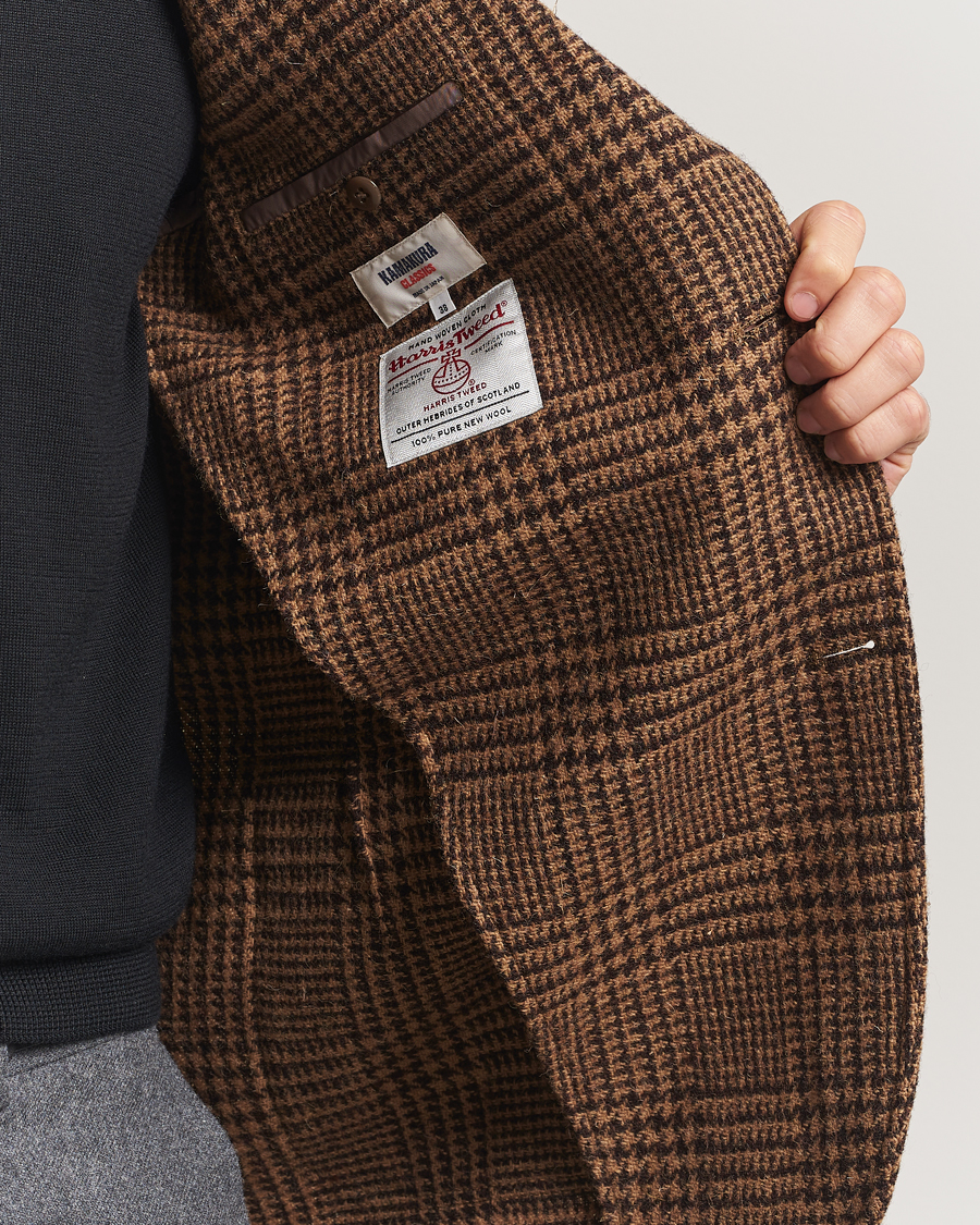 Herren | Sakkos | Kamakura Shirts | Unconstructed Ivy Blazer Brown Glenplaid