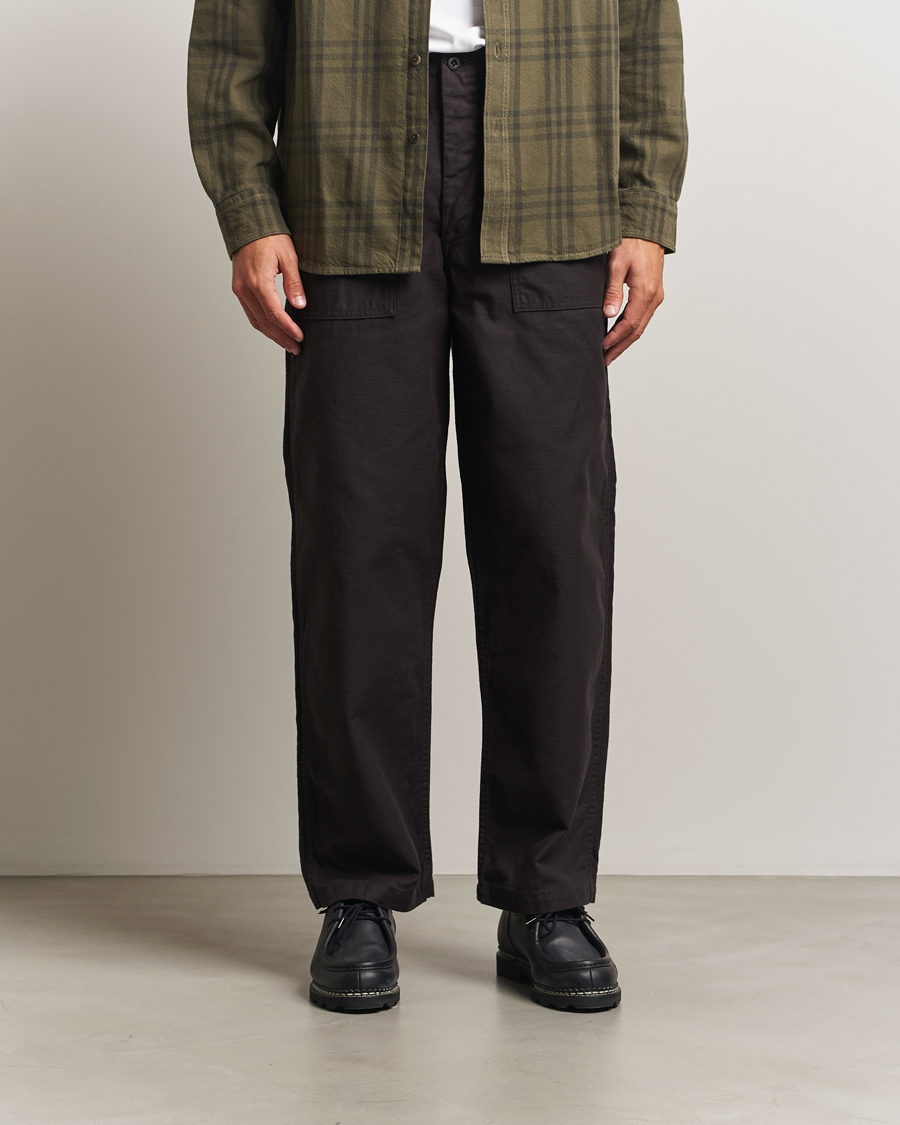 Herren | Hosen | orSlow | Regular Fit Original Sateen Fatigue Pants Black
