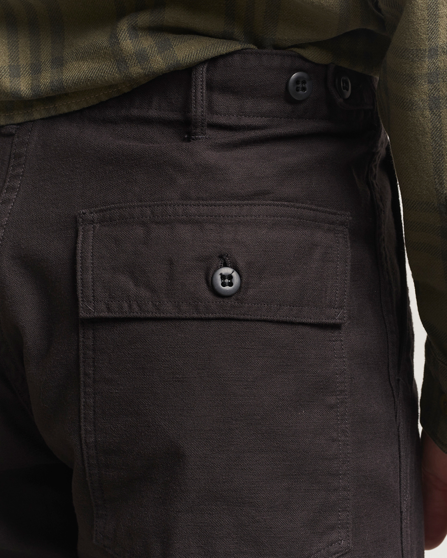 Herren | Hosen | orSlow | Regular Fit Original Sateen Fatigue Pants Black
