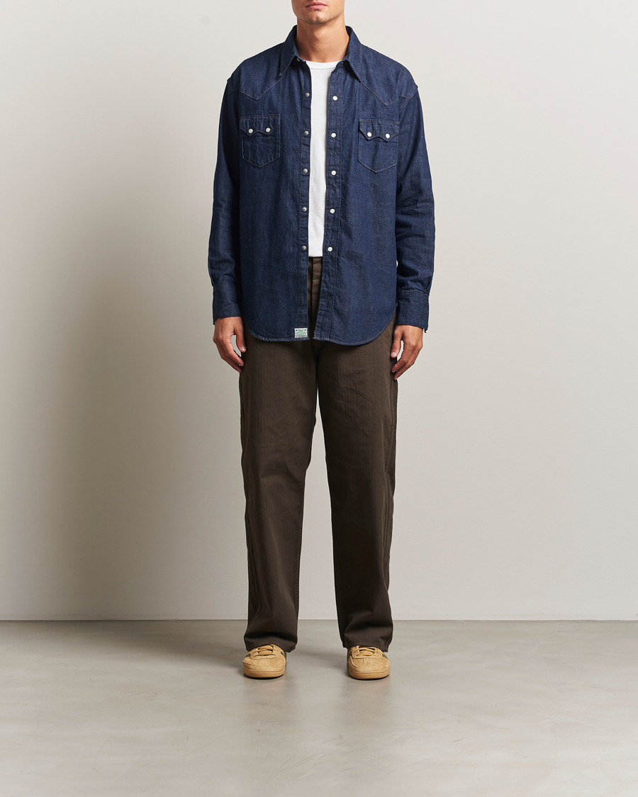 Herren | Hosen | orSlow | Wide Fit French Work Pants Coffee Brown