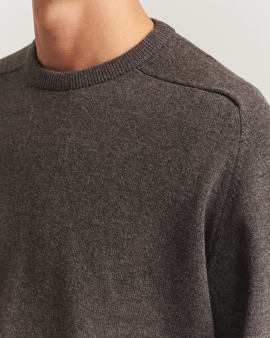 Herren | Pullover | orSlow | Simple Crew Neck Sweater Brown