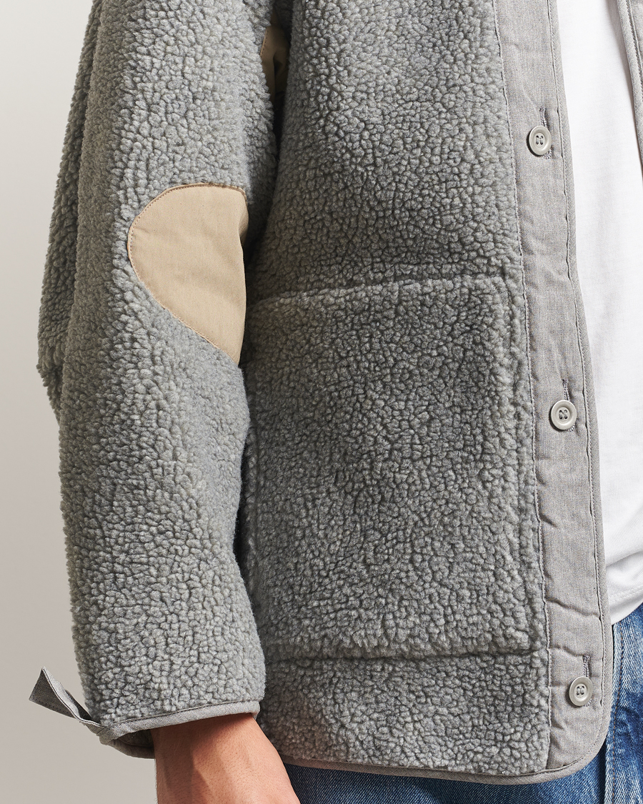 Herren | Pullover | orSlow | M-65 Tail Coat Liner Light Grey