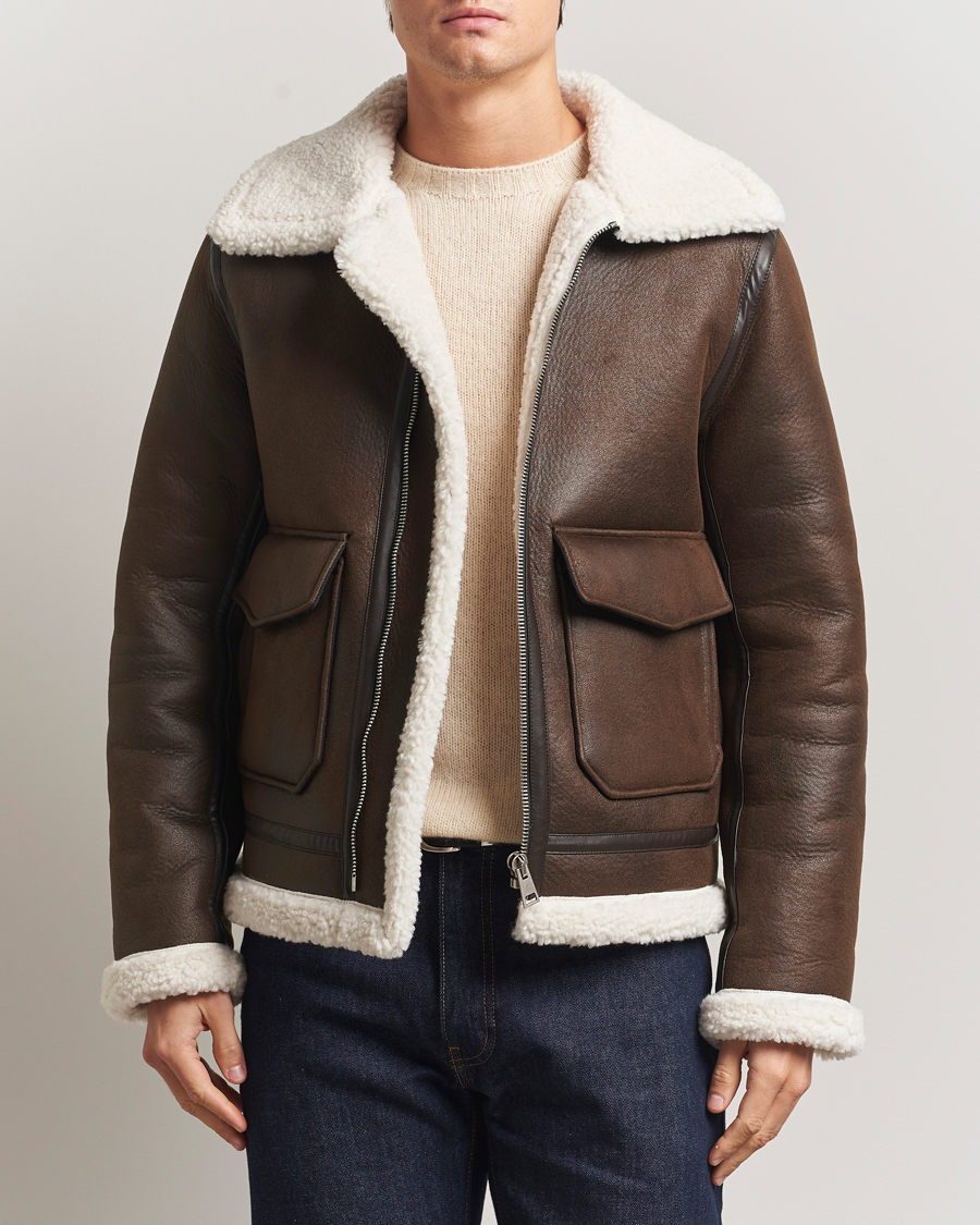Herren | Jacken | A.P.C. | Tommy Aviator Jacket Brown
