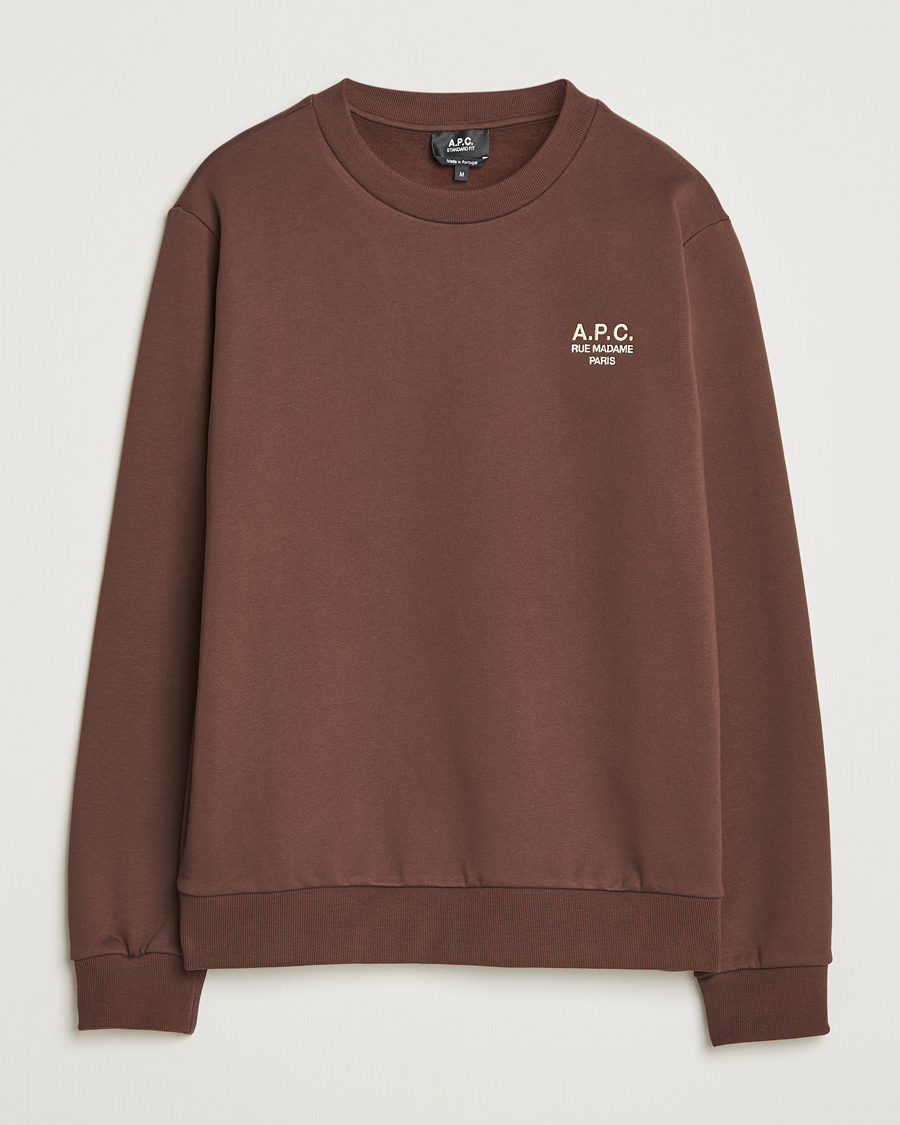 Herren | Pullover | A.P.C. | Rue Madame Sweatshirt Brown