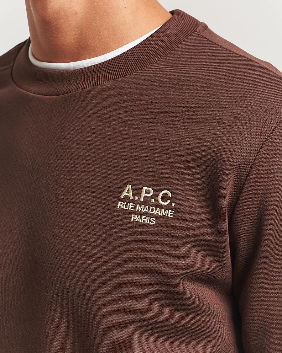 Herren | Pullover | A.P.C. | Rue Madame Sweatshirt Brown